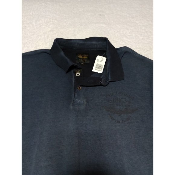 PME Legend DHC3 Operation Men's Polo Shirt Short Sleeve Blue Cotton Size XXL NWT - Picture 1 of 14